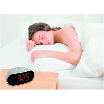 TFA 60.2505 Funkuhr mit Temperaturanzeige - Weiß