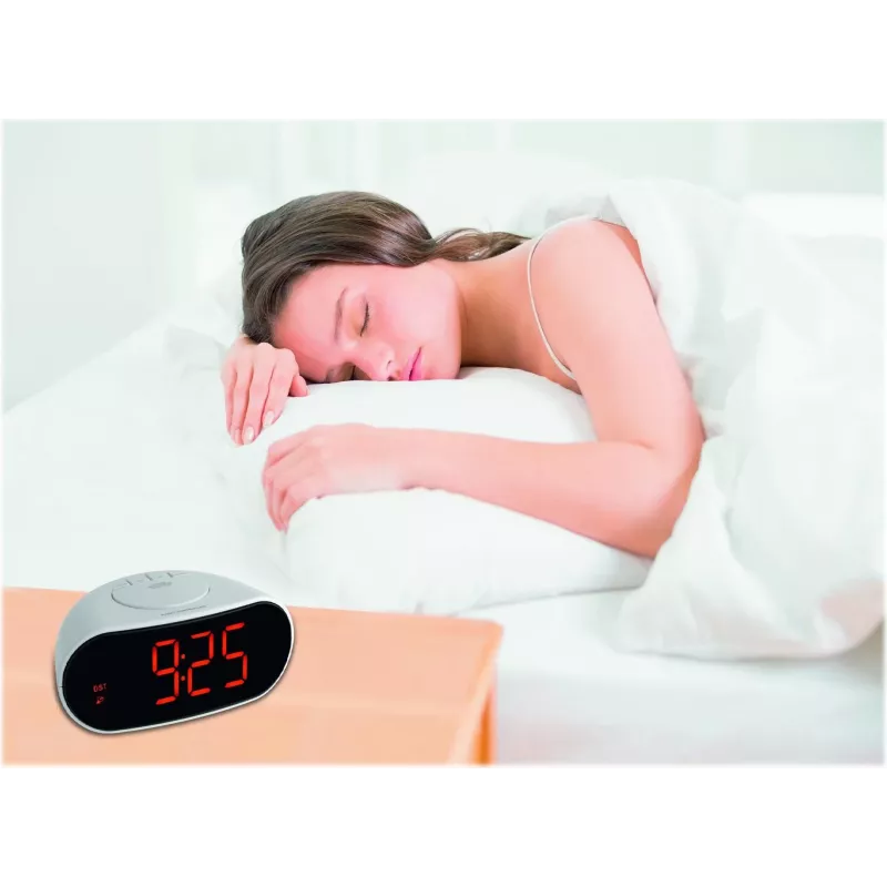 TFA 60.2505 Funkuhr mit Temperaturanzeige - Weiß