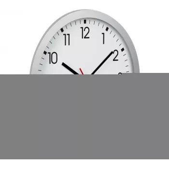 TFA 60.3522.02 Funk-Wanduhr Silber
