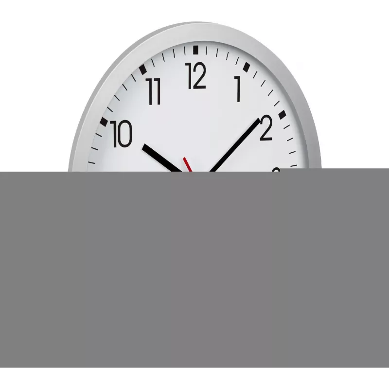 TFA 60.3522.02 Funk-Wanduhr Silber