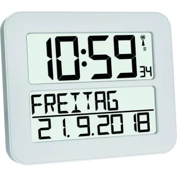 TFA 60.4512.02 TIMELINE MAX Funkwecker Weiß