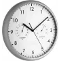 TFA 98.1072 Wanduhr - Quarz, Analog, Schwarzer Rahmen, Weißes Zifferblatt, 200 mm