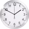 TFA 98.1091 Wanduhr - Quarz Analog, Weißes Zifferblatt, Schwarze Zeiger, 25 cm, Wandmontage