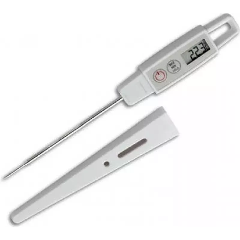 TFA Dostmann 30.1040 Digitales Lebensmittelthermometer -40 bis +250 °C mit Edelstahlsonde