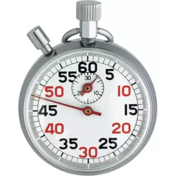 TFA Dostmann 38.1022 Mechanischer Küchentimer Silber-Weiß