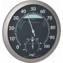 TFA Dostmann 45.2043.51 Analoge Wetterstation mit Barometer, Thermometer und Hygrometer - Weiß/Silber