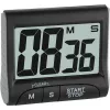 TFA Dostmann Digitaler Küchentimer und Stoppuhr - Schwarz - 99 min - Kunststoff - LCD - Magnetisch (38.2021.01)