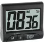 TFA Dostmann Digitaler Küchentimer und Stoppuhr - Schwarz - 99 min - Kunststoff - LCD - Magnetisch (38.2021.01)