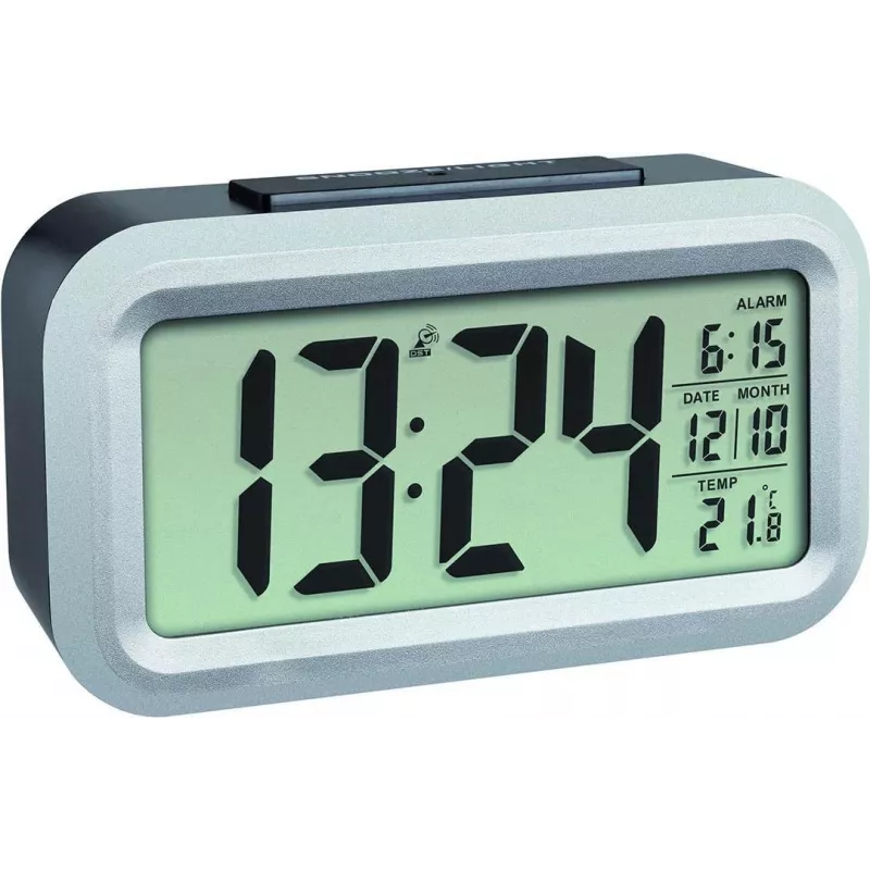 TFA Dostmann Lumio Plus Radio-Wecker Schwarz/Silber