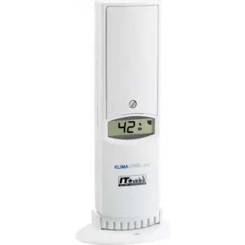 TFA Dostmann Thermo-Hygro Sensor mit Display, 30.3180.IT, für TFA Klimalogg Pro
