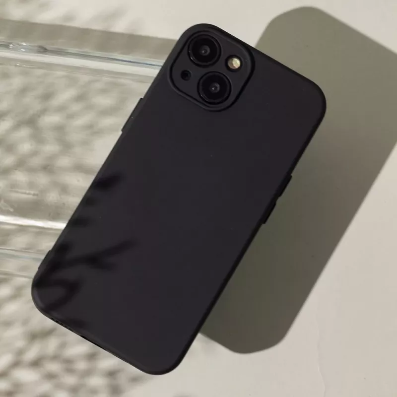 TFO Silikonhülle für Xiaomi Redmi A7 Pro - Matt Schwarz Stoßfeste Rückseitenhülle