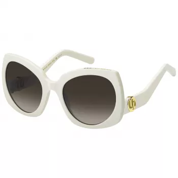 THE MARC JACOBS Damen Sonnenbrille MARC808SSZJ Schwarz Acetat Grau Verlauf Glas 57/23/130 mm