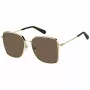 THE MARC JACOBS Damen-Sonnenbrille MARC829S01Q - Quadratischer Acetatrahmen, graue Polycarbonatgläser, 58 mm