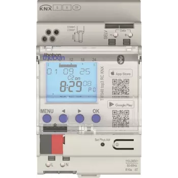 Theben TR 648 top3 RC KNX Jahresschaltuhr, 2-Kanal, DIN-Schiene, 16 A, GPS, Astro, 800 Programme 6489130