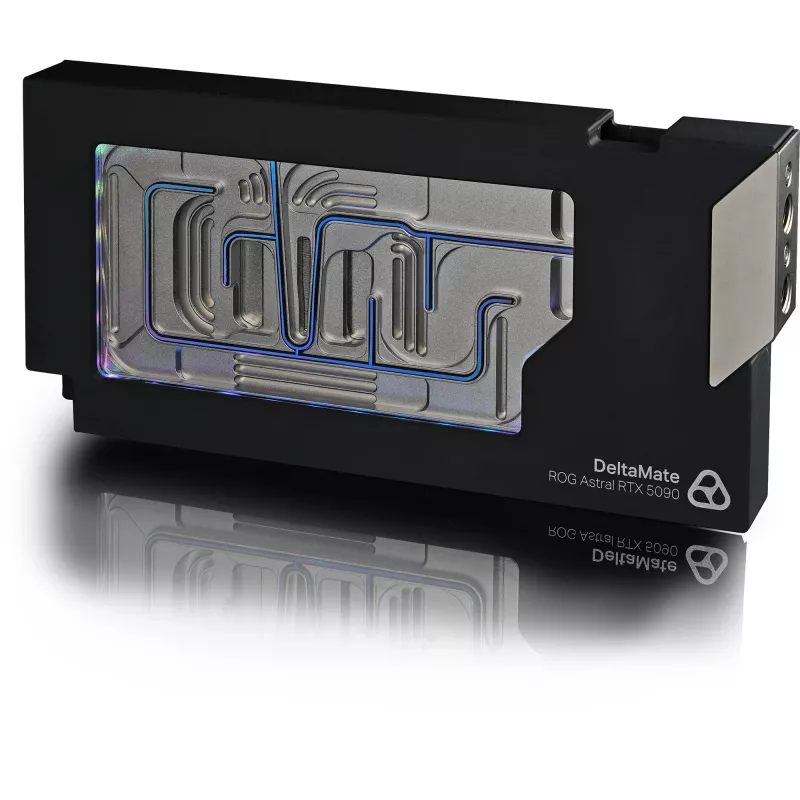 Thermal Grizzly DeltaMate GPU Water Block für Astral RTX 5090, ARGB, mit Backplate - Acryl, Schwarz