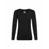 THERMAL GRIZZLY Damen Thermoshirt Icebreaker 200 Oasis LS Schwarz