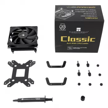 Thermalright AXP90-X36 Black Low Profile CPU-Kühler, 92mm PWM-Lüfter, ITX, Intel & AMD