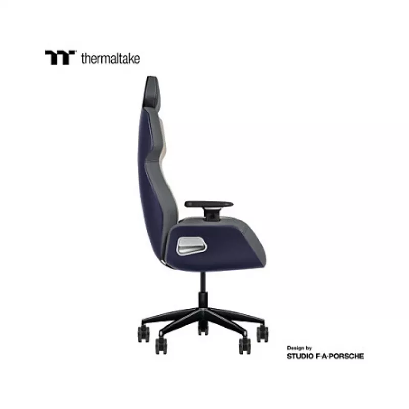 Thermaltake ARGENT E700 Future Dusk mit Slate Gray Crayon Echtleder-Stuhl