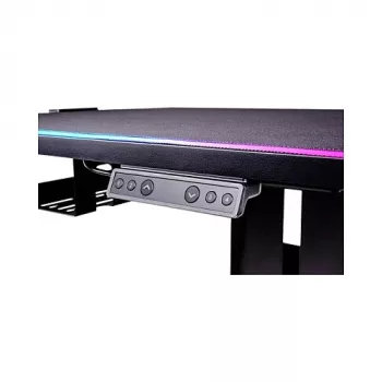 Thermaltake CycleDesk 100 GGD Elektrisch höhenverstellbarer Schreibtisch mit RGB, Schwarz