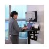 Thermaltake CycleDesk 100 GGD Elektrisch höhenverstellbarer Schreibtisch mit RGB, Schwarz