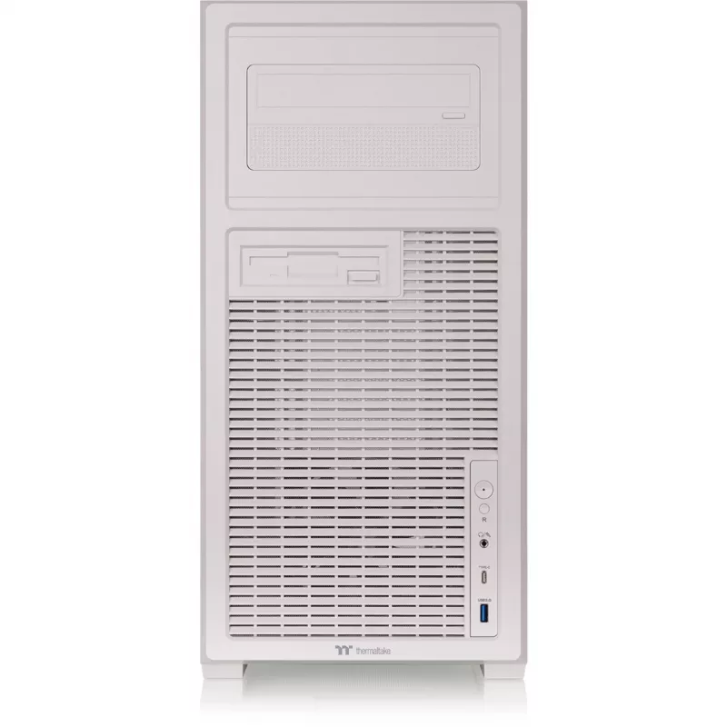 Thermaltake Retro 360 Beige Mid Tower PC-Gehäuse mit gehärtetem Glas