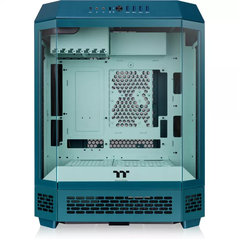 Thermaltake The Tower 600 Transformative Teal Full Tower Gehäuse, 3x gehärtetes Glas, E-ATX, USB-C