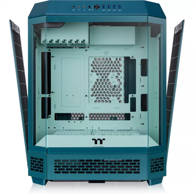 Thermaltake The Tower 600 Transformative Teal Full Tower Gehäuse, 3x gehärtetes Glas, E-ATX, USB-C