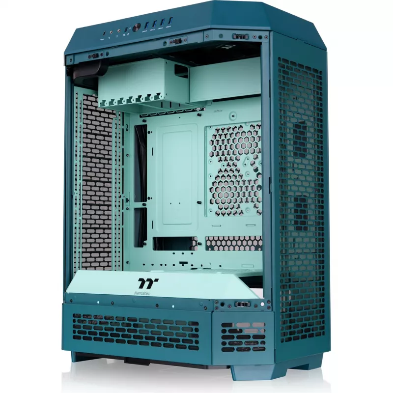 Thermaltake The Tower 600 Transformative Teal Full Tower Gehäuse, 3x gehärtetes Glas, E-ATX, USB-C
