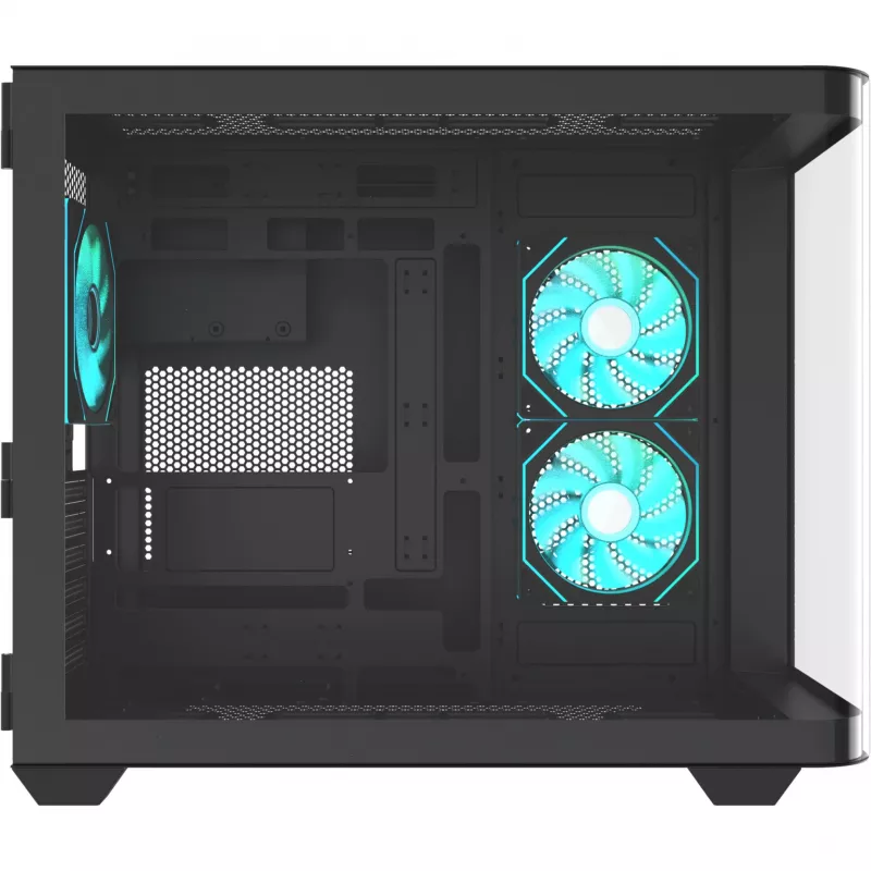Thermaltake Vision 330 CR ARGB SE Edition Mid Tower Gehäuse, Schwarz, 3x gehärtete Glasscheiben, 3x CT140 ARGB Lüfter