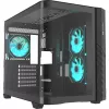 Thermaltake Vision 330 CR ARGB SE Edition Mid Tower Gehäuse, Schwarz, 3x gehärtete Glasscheiben, 3x CT140 ARGB Lüfter