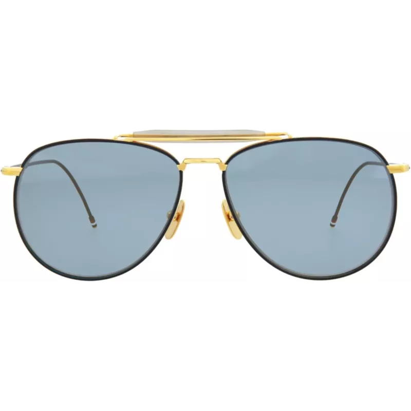 Thom Browne TB015LTDNVY62 Unisex Aviator Sonnenbrille Navy 62mm