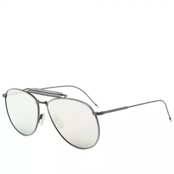 Thom Browne Unisex TB015LTDBLKGR Aviator Sonnenbrille 62/15/144 mm