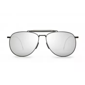 Thom Browne Unisex TB015LTDBLKGR Aviator Sonnenbrille 62/15/144 mm