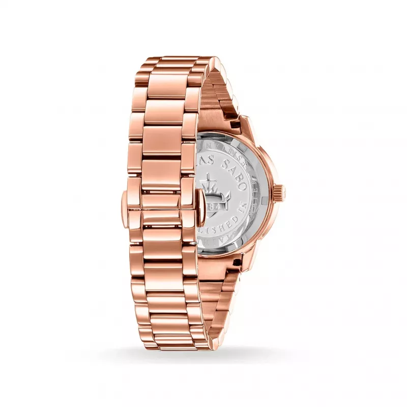 THOMAS SABO Damenuhr WA02152652093 33mm Roségold Edelstahl Mesh