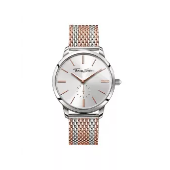 THOMAS SABO Damenuhr WA02732832013 - Quarz, Edelstahl, Silbernes Zifferblatt