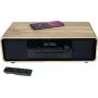 Thomson MIC300IBT 60W Micro-Hi-Fi-System mit Bluetooth, CD, UKW-Radio, USB, Qi-Wireless-Charging - Schwarz/Holz TH388657