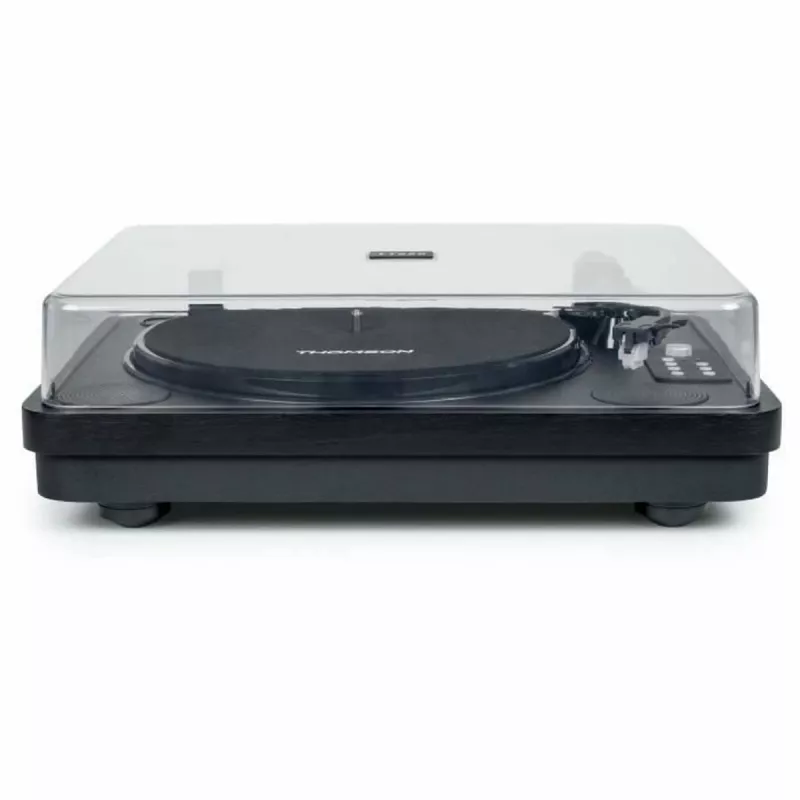 THOMSON TT650BT Plattenspieler mit integrierten Lautsprechern, Aufnahme auf USB, Schwarz