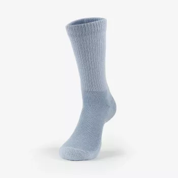 THORLO'S Herren Diabetiker Socken mit moderater Polsterung, Knöchel – Soft Blue (1 Paar)
