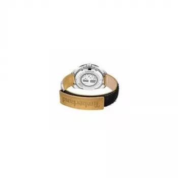 Timberland Herren Henniker II Analog-Quarzuhr 44mm Edelstahlgehäuse braunes Lederarmband TDWGB0029401