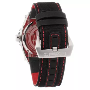 Timberland Herren Henniker II Analog Quarzuhr 45mm Blaues Zifferblatt Braunes Lederarmband 13321JS-12PNN