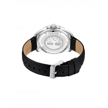Timberland Herren Henniker Quarz Analoguhr TDWGB2230603 44mm Schwarz Edelstahl Leder