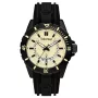 TIMBERLAND Herren Medford 46mm Beiges Zifferblatt Schwarzes Silikonarmband Quarzuhr 15578JSB-14P