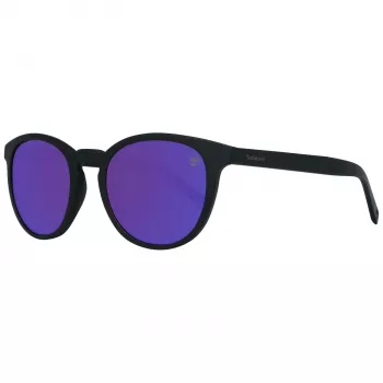 Timberland Herren TB9128-5305D Rechteckige Sonnenbrille - Matt Schwarzer Rahmen, Grüne Gläser, 53 mm