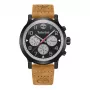 Timberland Herrenuhr Henniker II TDWGF0028902 46mm Edelstahl braunes Leder