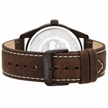 TIMBERLAND Herrenuhr TBL16004JYU03 43mm blaues Zifferblatt braunes Lederarmband