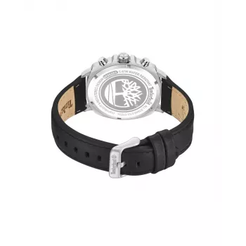 Timberland Herrenuhr TDWGF0028202 Henniker II 43,5 mm Blaues Zifferblatt Braunes Lederarmband