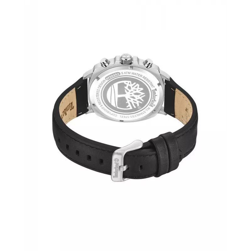 Timberland Herrenuhr TDWGF0028202 Henniker II 43,5 mm Blaues Zifferblatt Braunes Lederarmband