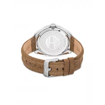 Timberland Herrenuhr TDWGF2200903 45mm Edelstahl braunes Leder