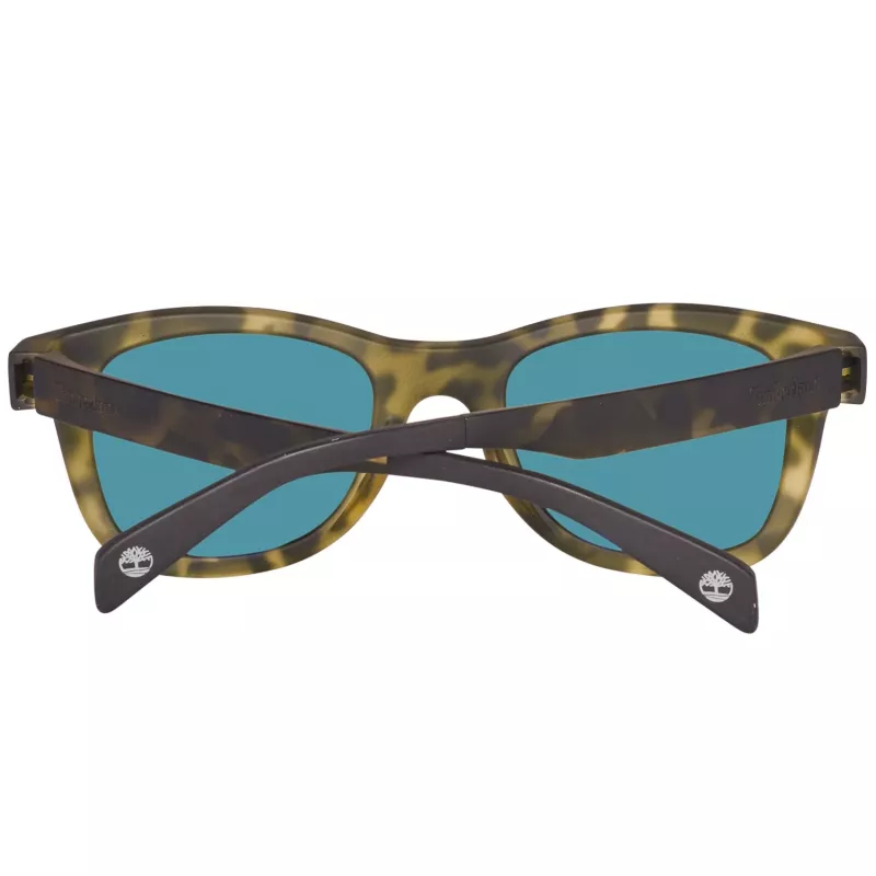 Timberland TB9080-5055R Herren Polarized Square Sonnenbrille, Matt Schwarz/Grün, 55 mm