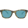 Timberland TB9080-5055R Herren Polarized Square Sonnenbrille, Matt Schwarz/Grün, 55 mm